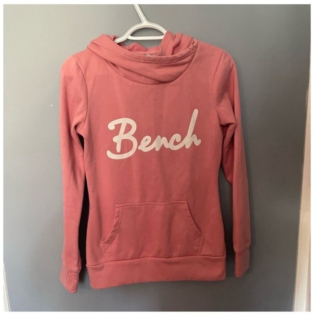 Pink Bench Hooded Sweater Women's Size XS Casual Zip-Up Sweatshirt